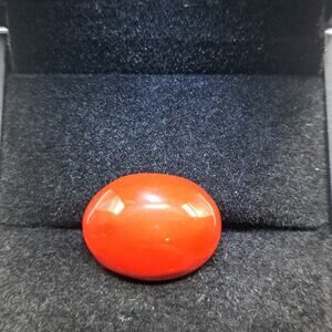 15.50 Carat Oval Cut Coral Rare Italian Gemstone